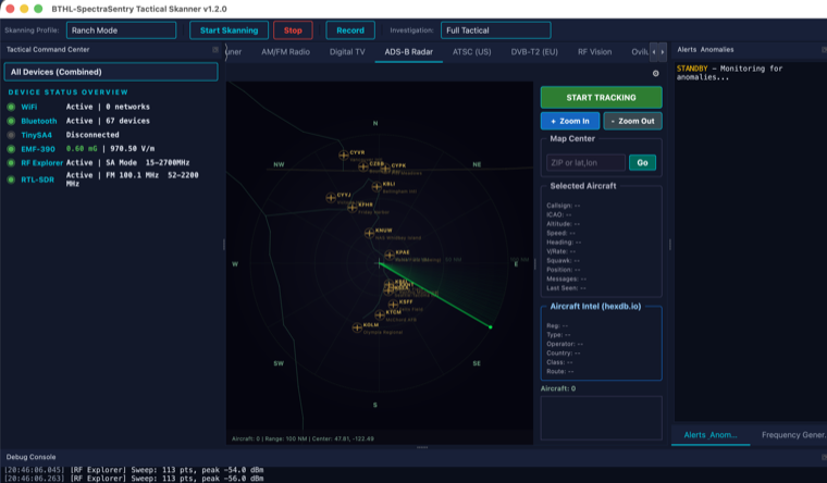 ADS-B aircraft radar (1090 MHz Mode S)