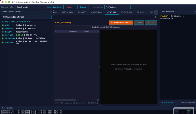 Digital TV — ATSC (US) channel scanner