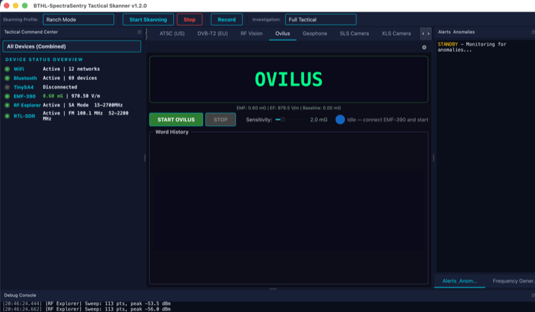Ovilus — EMF/EF-driven word generation